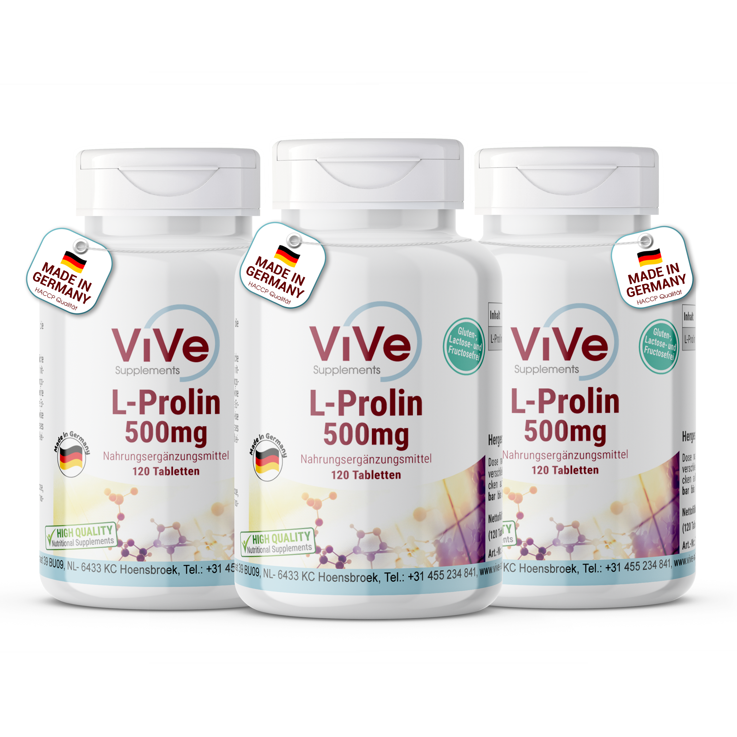L-Proline 500mg